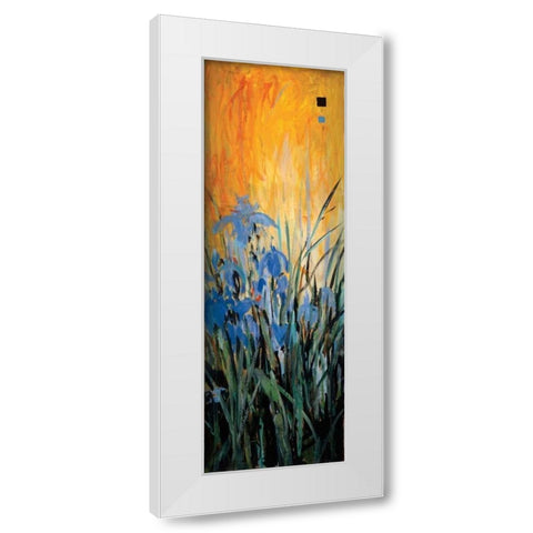 Golden Winged Garden II White Modern Wood Framed Art Print by Li-Leger, Don