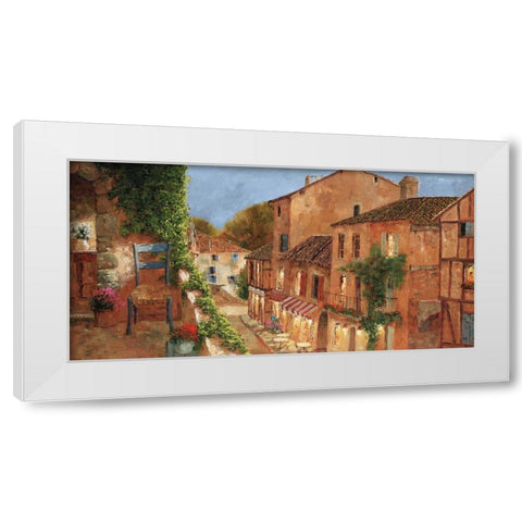 My Balcony White Modern Wood Framed Art Print by Archambault, Gilles