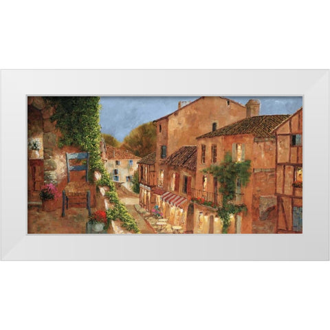 My Balcony White Modern Wood Framed Art Print by Archambault, Gilles