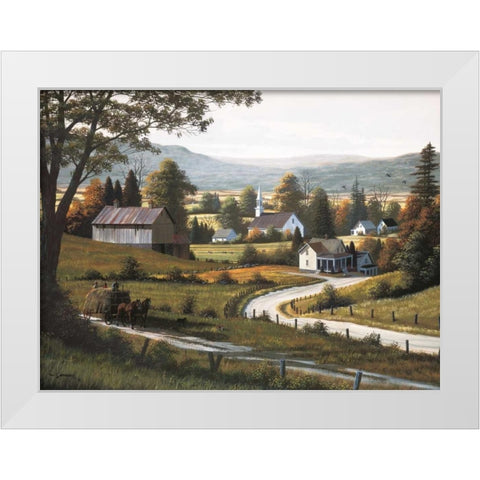 Childhood Memories White Modern Wood Framed Art Print by Saunders, Bill