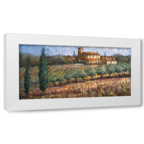 Tuscan Olives White Modern Wood Framed Art Print by Surridge, Malcolm