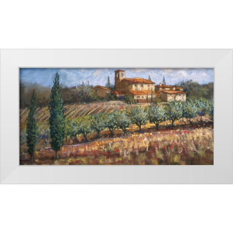 Tuscan Olives White Modern Wood Framed Art Print by Surridge, Malcolm