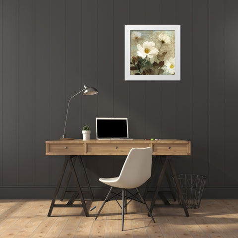 Anemone I White Modern Wood Framed Art Print by Mallett, Keith