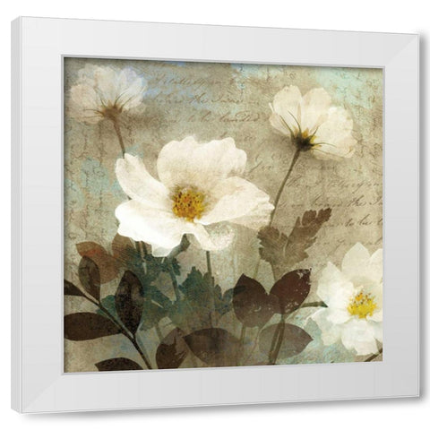 Anemone I White Modern Wood Framed Art Print by Mallett, Keith