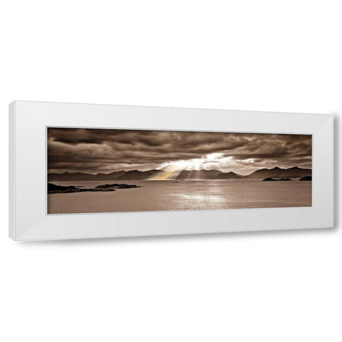 Divinity White Modern Wood Framed Art Print by Frank, Assaf