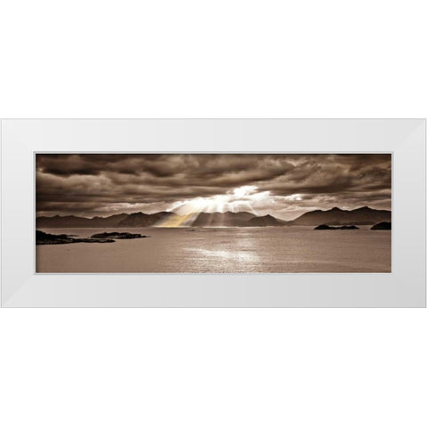 Divinity White Modern Wood Framed Art Print by Frank, Assaf