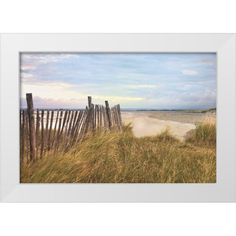 West Wittering Beach White Modern Wood Framed Art Print by Frank, Assaf