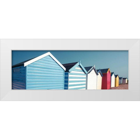 Beach Buddies White Modern Wood Framed Art Print by Frank, Assaf