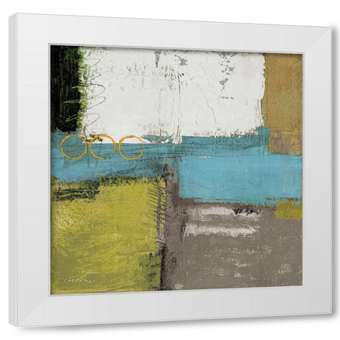 Houseblend II White Modern Wood Framed Art Print by Cardenas, Jason