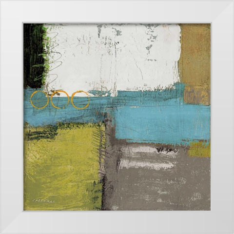 Houseblend II White Modern Wood Framed Art Print by Cardenas, Jason