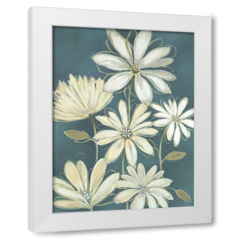 Opposites Attract I White Modern Wood Framed Art Print by Maria