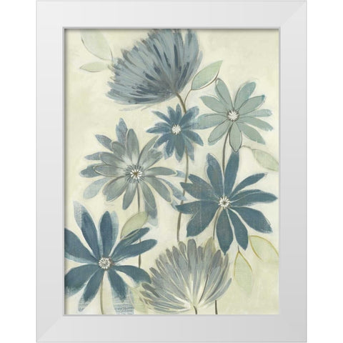 Opposites Attract I White Modern Wood Framed Art Print by Maria