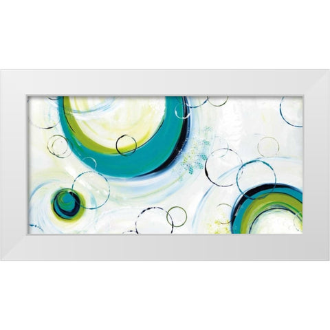 Satisfy My Soul White Modern Wood Framed Art Print by Hawkins, Julie
