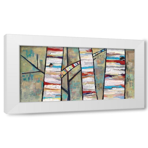 Converse White Modern Wood Framed Art Print by Swider, Staci