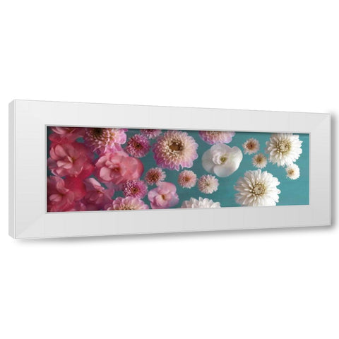 Garden Splash White Modern Wood Framed Art Print by Frank, Assaf