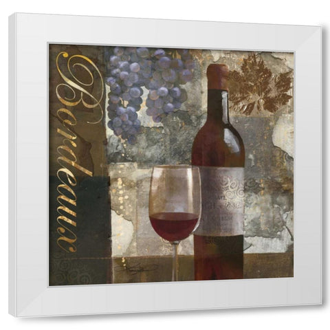 Bordeaux White Modern Wood Framed Art Print by Mallett, Keith