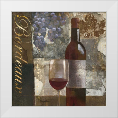 Bordeaux White Modern Wood Framed Art Print by Mallett, Keith