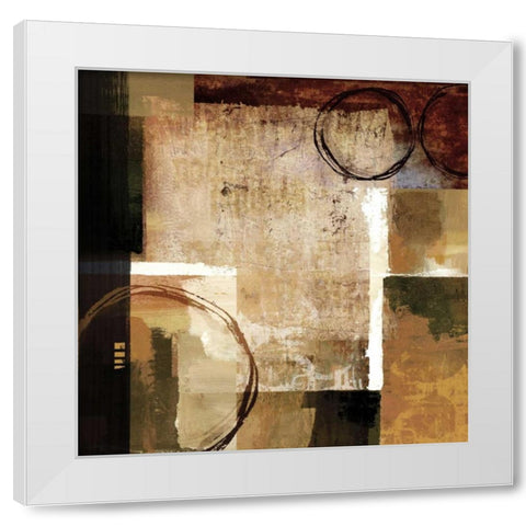 Broadway Rhythm White Modern Wood Framed Art Print by Mallett, Keith