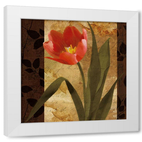 Sonata I White Modern Wood Framed Art Print by Mallett, Keith