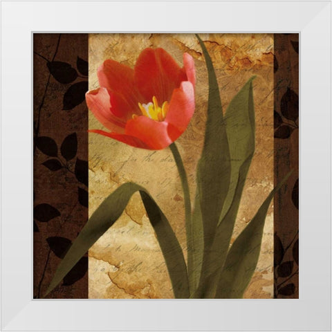 Sonata I White Modern Wood Framed Art Print by Mallett, Keith