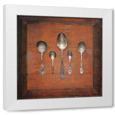 Meal Time II White Modern Wood Framed Art Print by Atria, Cristin