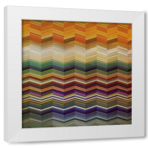 Color and Cadence II White Modern Wood Framed Art Print by Noah