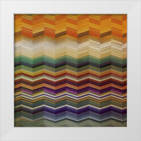 Color and Cadence II White Modern Wood Framed Art Print by Noah