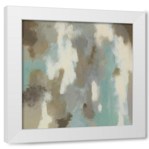 Glistening Waters I White Modern Wood Framed Art Print by Vindedzis, Rita