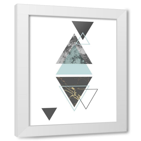 Steady I White Modern Wood Framed Art Print by Alvarez, Genesis