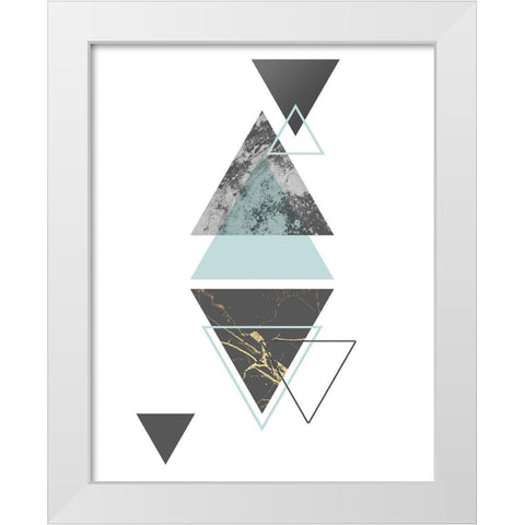 Steady I White Modern Wood Framed Art Print by Alvarez, Genesis