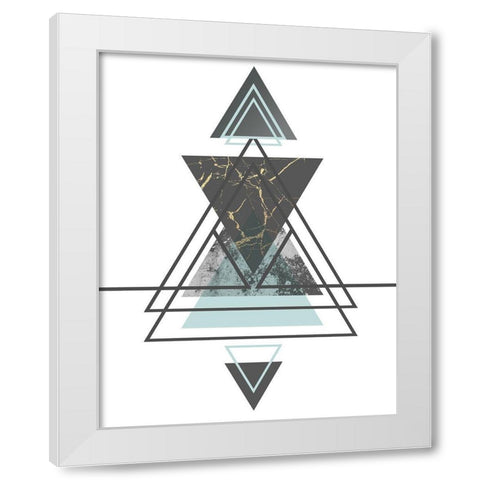 Steady II White Modern Wood Framed Art Print by Alvarez, Genesis