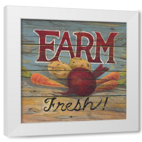 Farm Fresh I White Modern Wood Framed Art Print by Fisk, Arnie