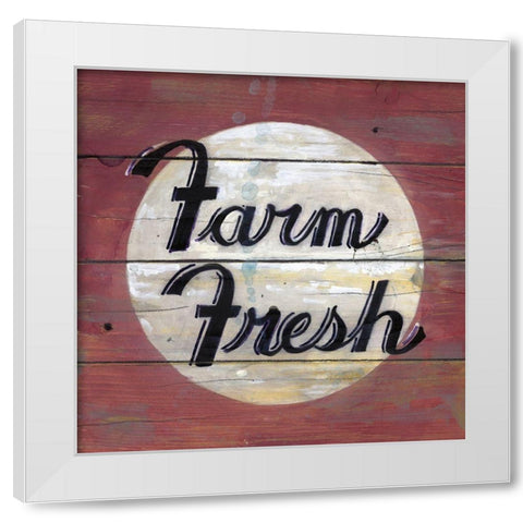Farm Fresh II White Modern Wood Framed Art Print by Fisk, Arnie