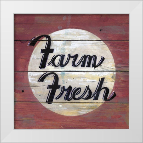Farm Fresh II White Modern Wood Framed Art Print by Fisk, Arnie