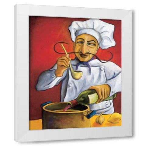 Gerard White Modern Wood Framed Art Print by Rafuse, Will