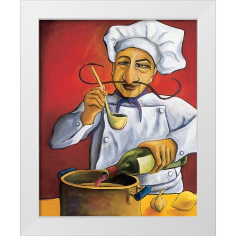 Gerard White Modern Wood Framed Art Print by Rafuse, Will