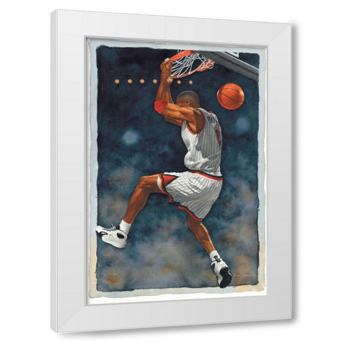 Reverse Jam White Modern Wood Framed Art Print by Green, Glen