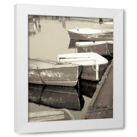 At Rest White Modern Wood Framed Art Print by Schick, Cyndi