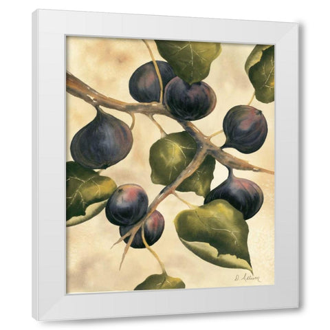 Italian Harvest - Figs White Modern Wood Framed Art Print by Allison, Doris