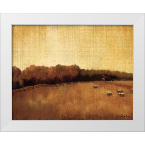 Open Range II White Modern Wood Framed Art Print by Venter, Tandi