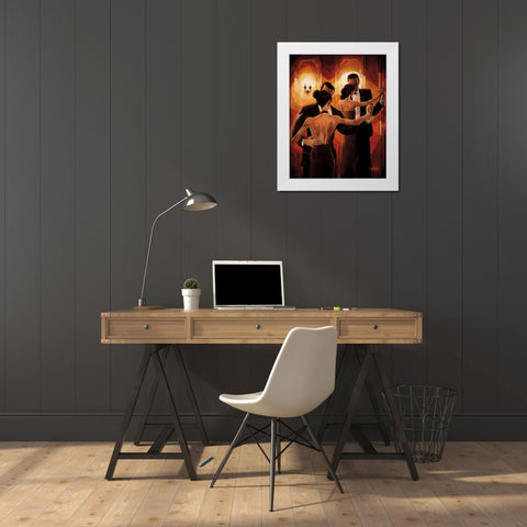 Tango Shop II White Modern Wood Framed Art Print by Biddle, Trish