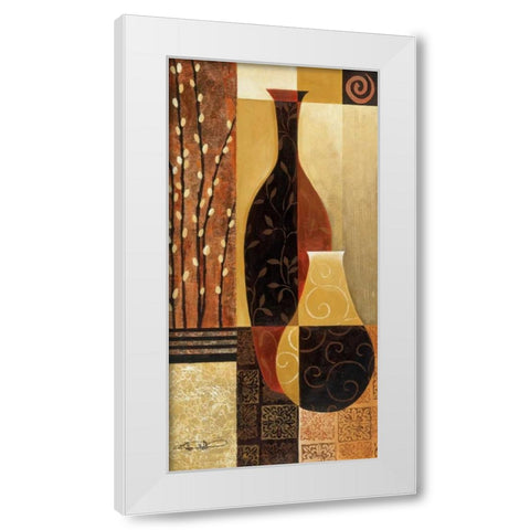 Prelude White Modern Wood Framed Art Print by Mallett, Keith