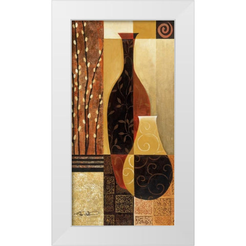Prelude White Modern Wood Framed Art Print by Mallett, Keith