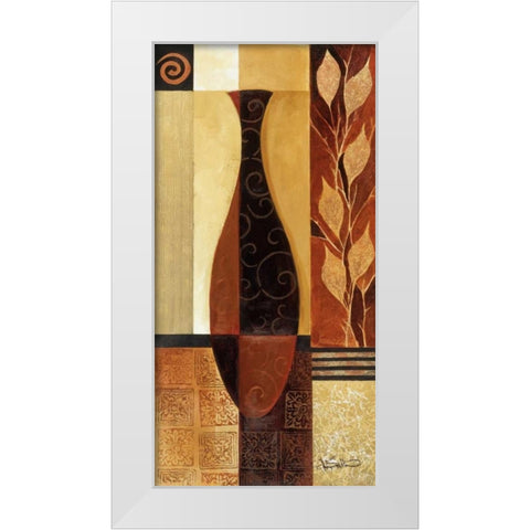 Intermezzo White Modern Wood Framed Art Print by Mallett, Keith