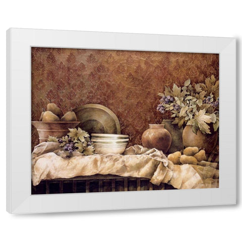 Rustic Reflections White Modern Wood Framed Art Print by Thompson, Linda