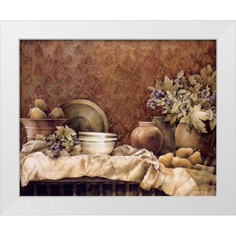 Rustic Reflections White Modern Wood Framed Art Print by Thompson, Linda