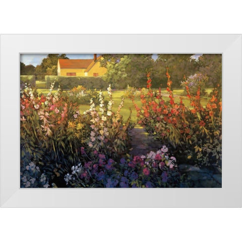 Farm Garden White Modern Wood Framed Art Print by Craig, Philip