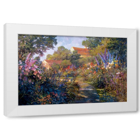 Annapolis Garden White Modern Wood Framed Art Print by Craig, Philip