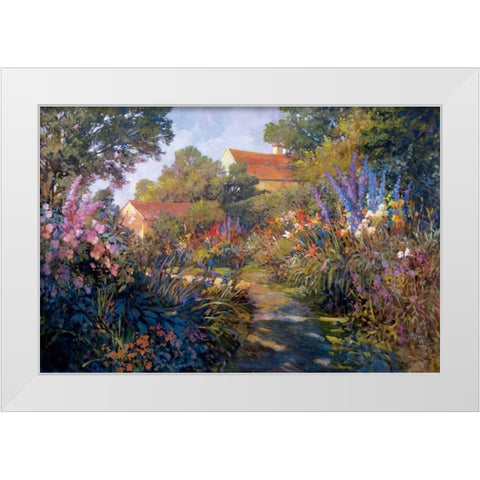 Annapolis Garden White Modern Wood Framed Art Print by Craig, Philip
