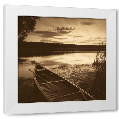 Dawns Promise White Modern Wood Framed Art Print by Sleeper, Mike